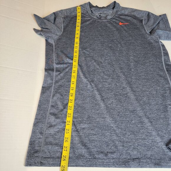 Nike short sleeve performance t shirt sz L men gray dri fit - Picture 5 of 7